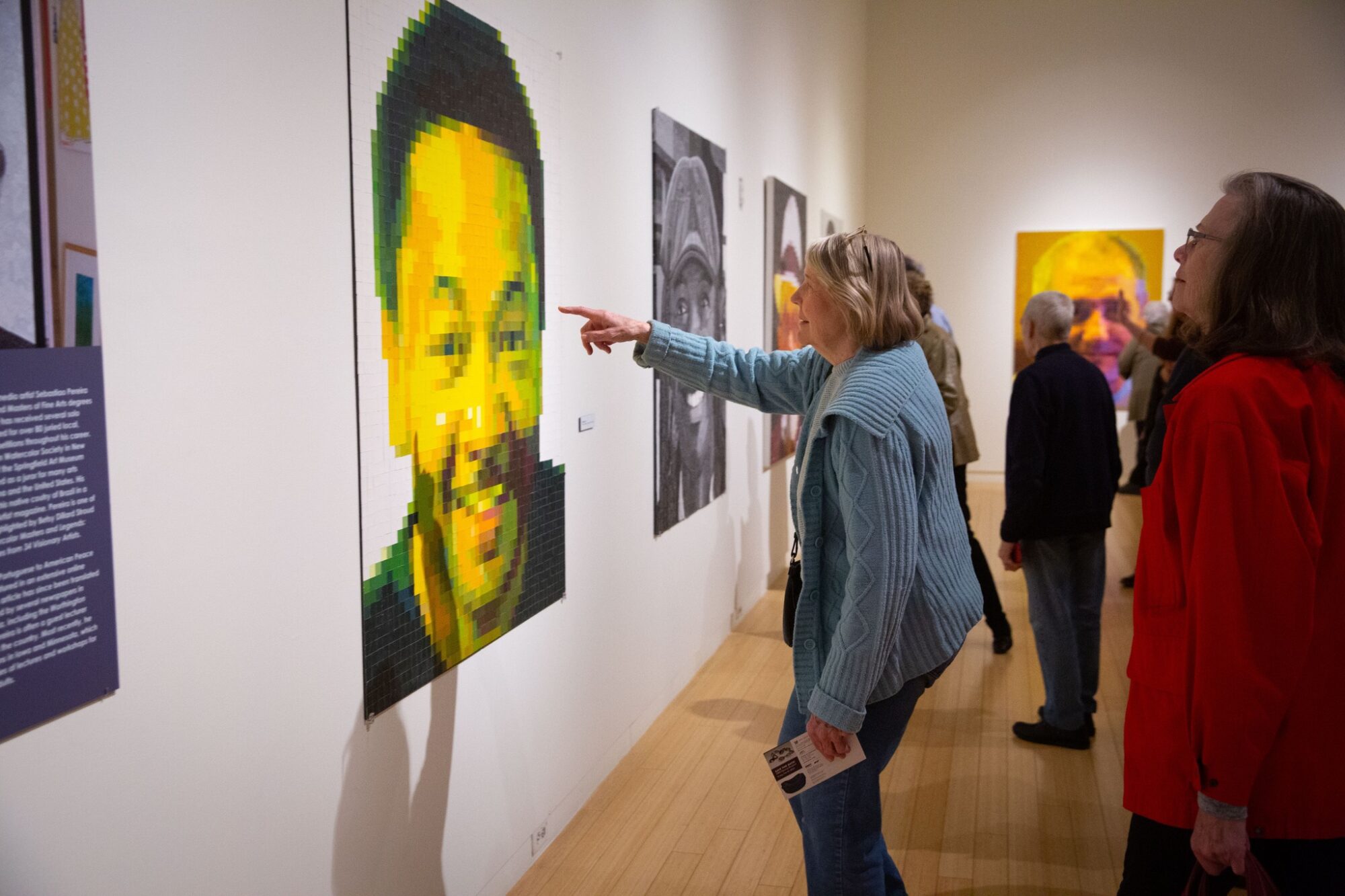 Art exhibit inside the Mesa Arts Center