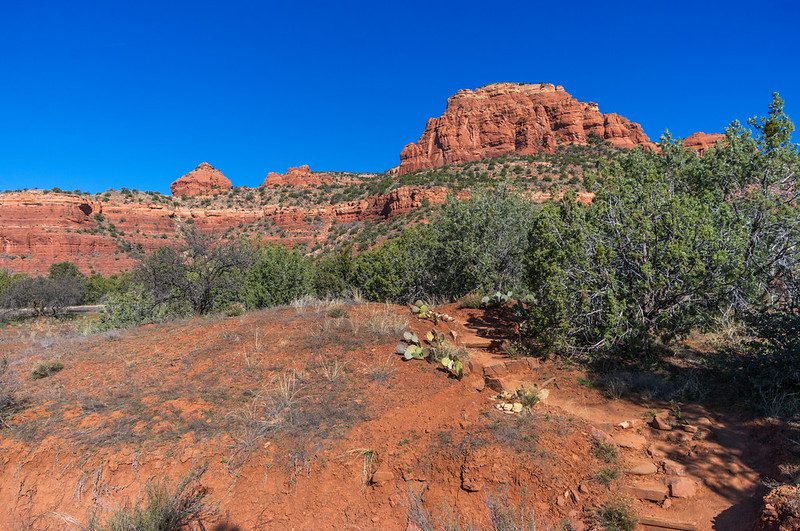 Sedona Red Rock mountain bike trails. Bear Mountain Trail.