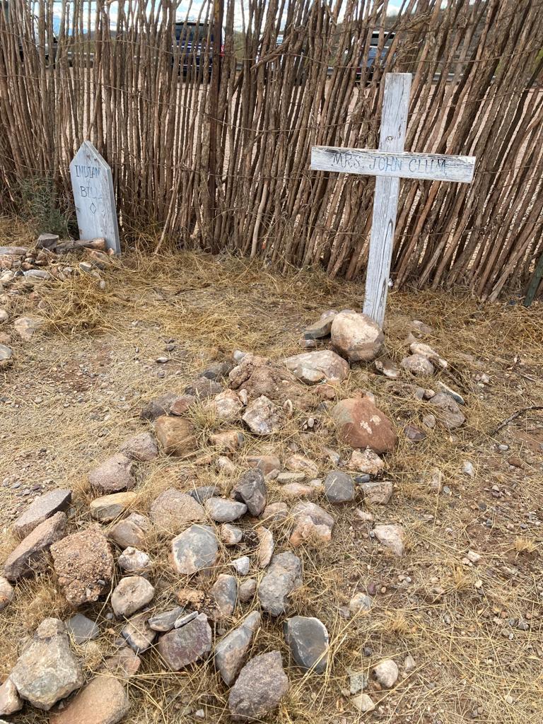 Bott Hill Cemetery cross marked grave