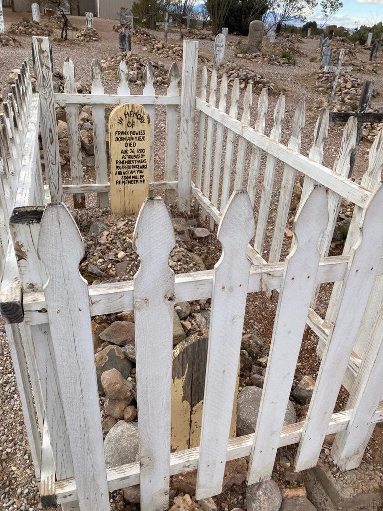 Boot Hill Cemetery grave