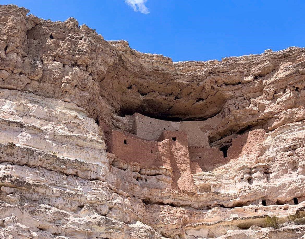 The ancient cliff dwellers known as the Sinagua. Montezuma's Castle