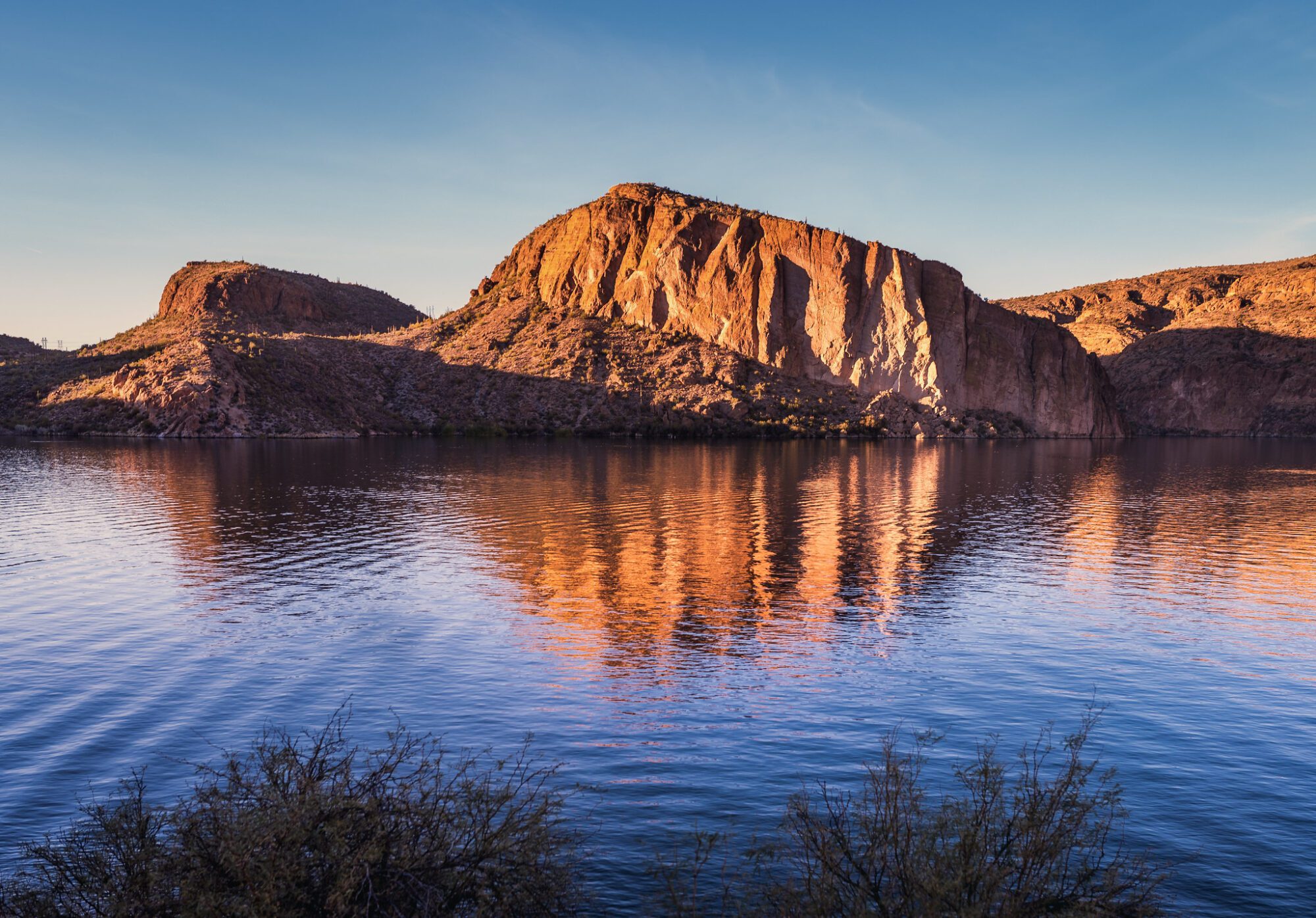 Canyon Lake in the Superstition Mountains