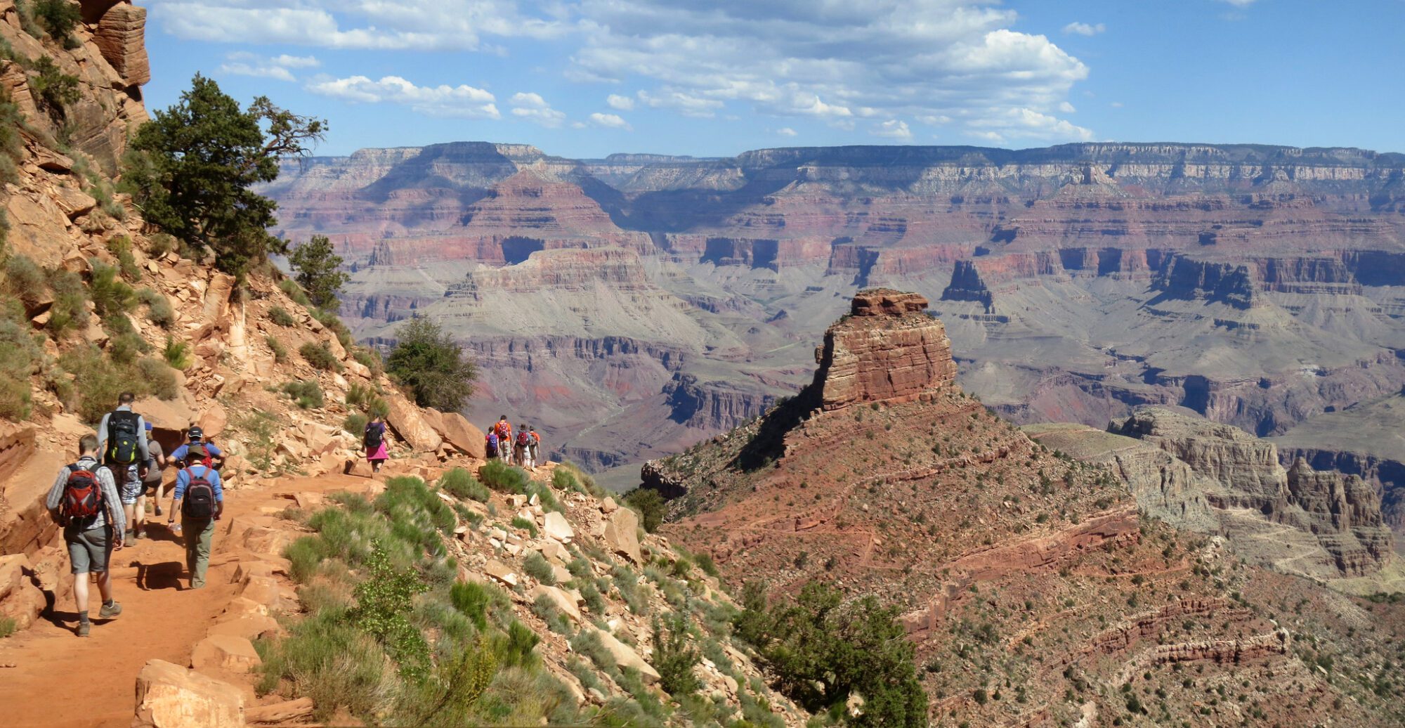 Hikers on the Grand Canyon