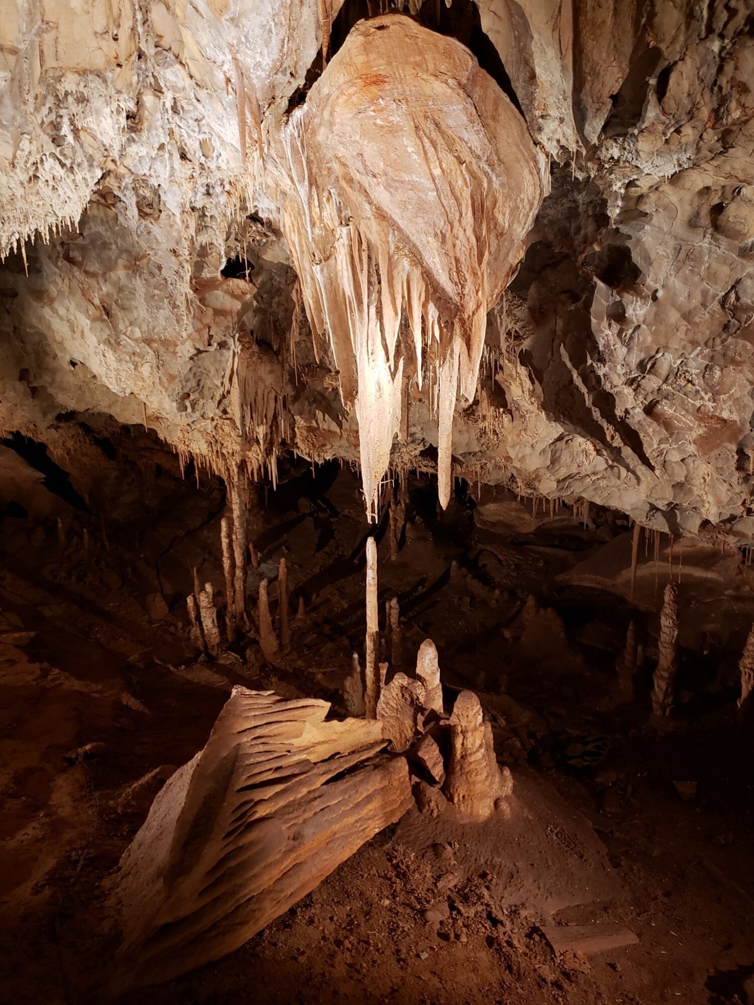 Inside the Kartchner Caverns in southeastern Arizona.