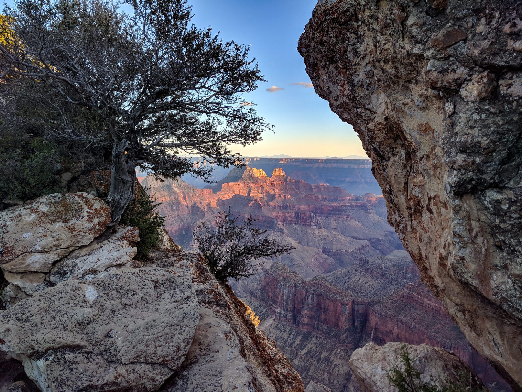 Dusk shot of the Grand Canyon.