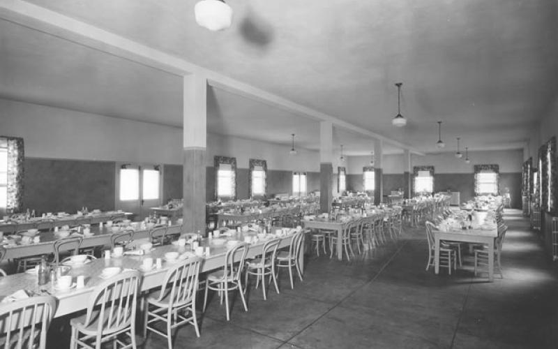 Mess hall, dining area, canteen of the AZ Pioneer Home.